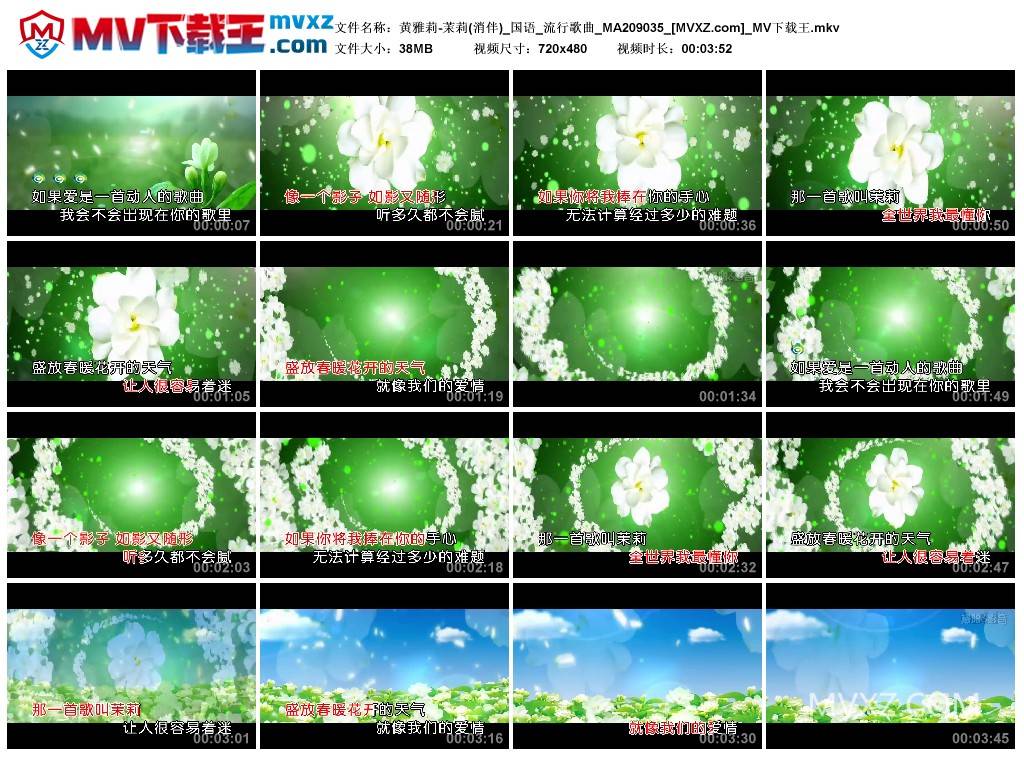 黄雅莉-茉莉(消伴)_国语_流行歌曲_MA209035